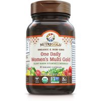 NutriGold Vitamins - One Daily Women's Multi Gold 60ct- Whole Food / Plant Based